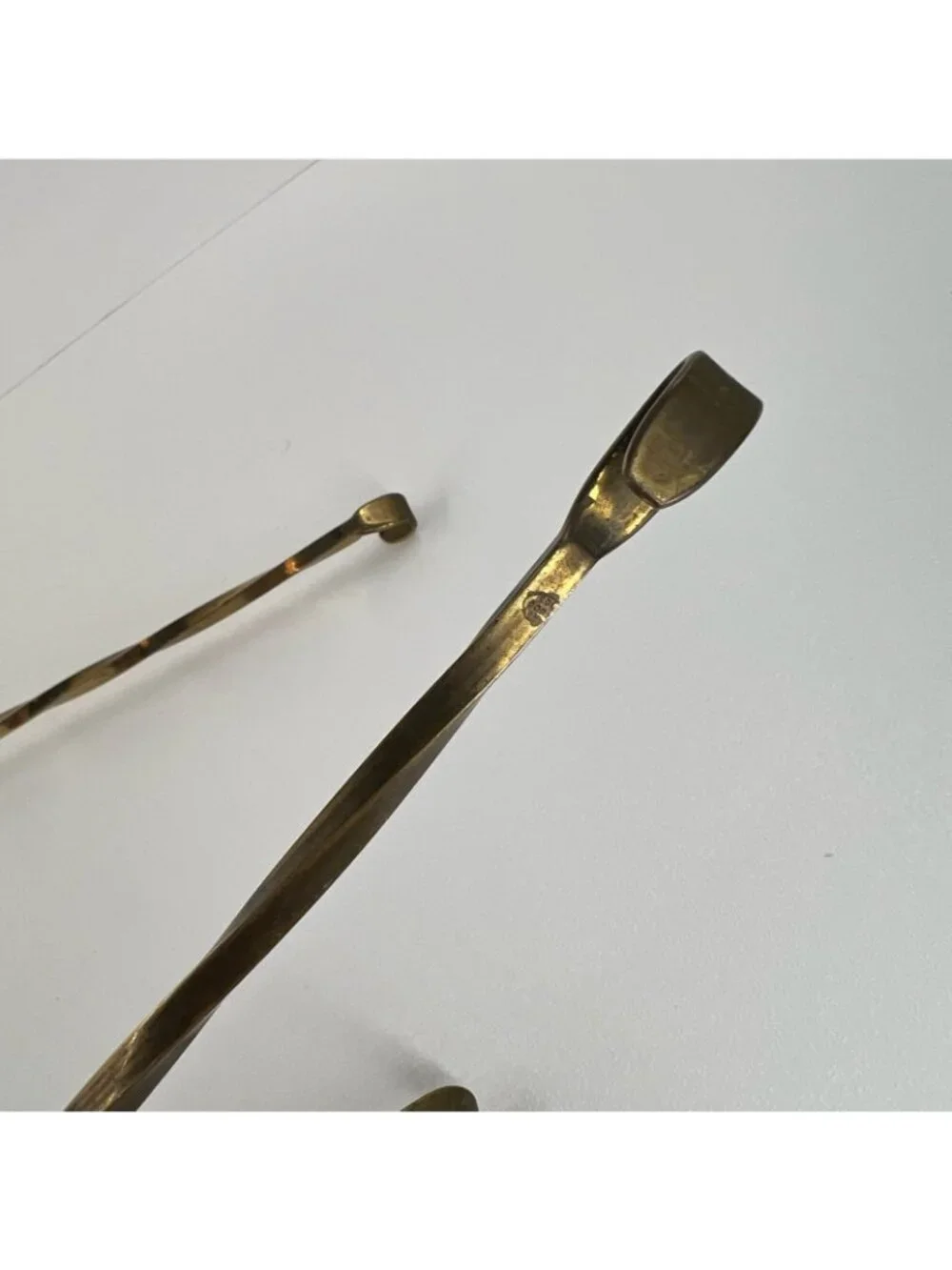 Vintage Copper Brass Kitchen Utensils Set of 3 Long Handle Spatula Fork Skimmer